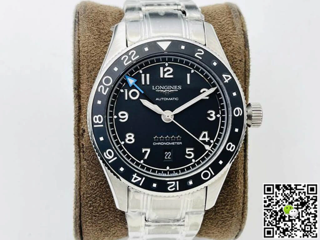 Longines Spirit ZuIu Time L3.812.4.53.6 LG Factory 1:1 Best Edition Replica Watch Black Bezel